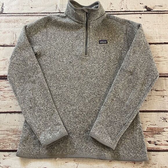 Patagonia Sweaters - Patagonia Quarter Zip‎ Better Sweater Gray Woman's Size